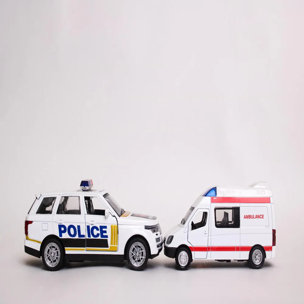 Police And Ambulance Car