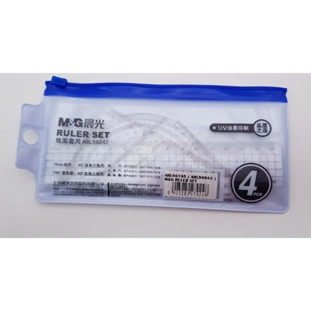 Ruler Set Plastick M&G 96042