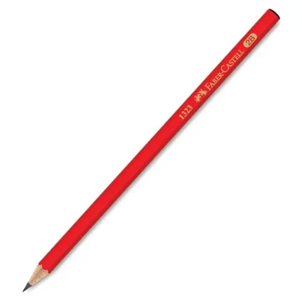 Pencil Faber-Castell-2B (Red)