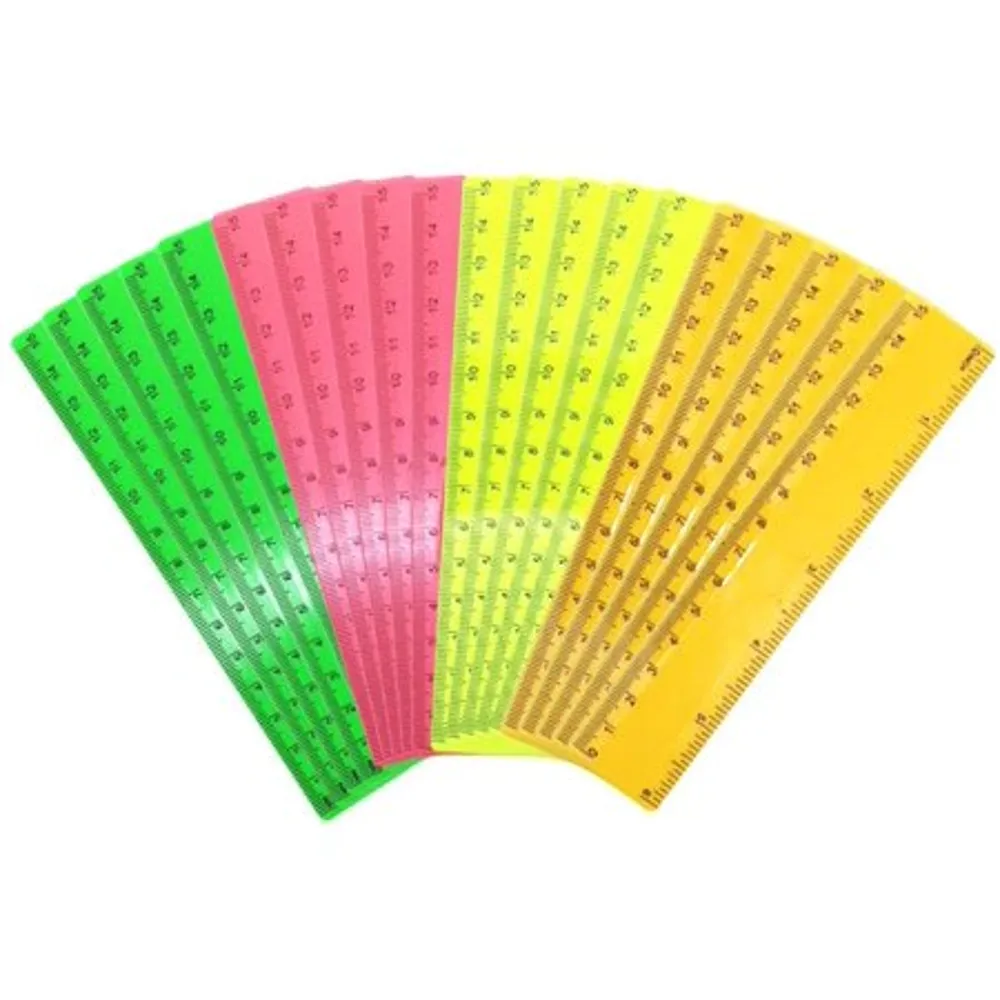 Plastic Scale (Color) 6in